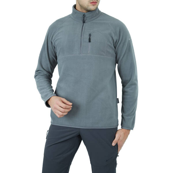 Alpinist Gamma Yarım Fermuarlı Erkek Polar 600508-GR - 6