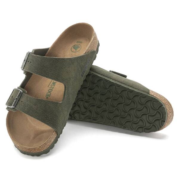 Birkenstock Arizona Desert Dust Vegan Çift Bantlı Erkek Terlik 1024544 - 6