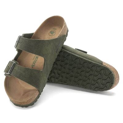 Birkenstock Arizona Desert Dust Vegan Çift Bantlı Erkek Terlik 1024544 - 6