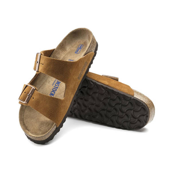 Birkenstock Arizona SFB VL Süet Çift Bantlı Kadın Terlik 1009527 - 3