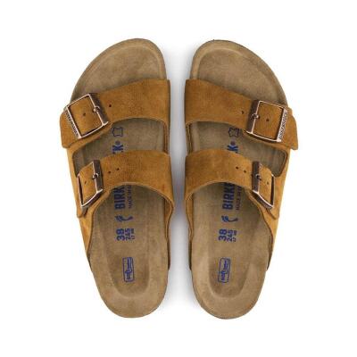 Birkenstock Arizona SFB VL Süet Çift Bantlı Kadın Terlik 1009527 - 2