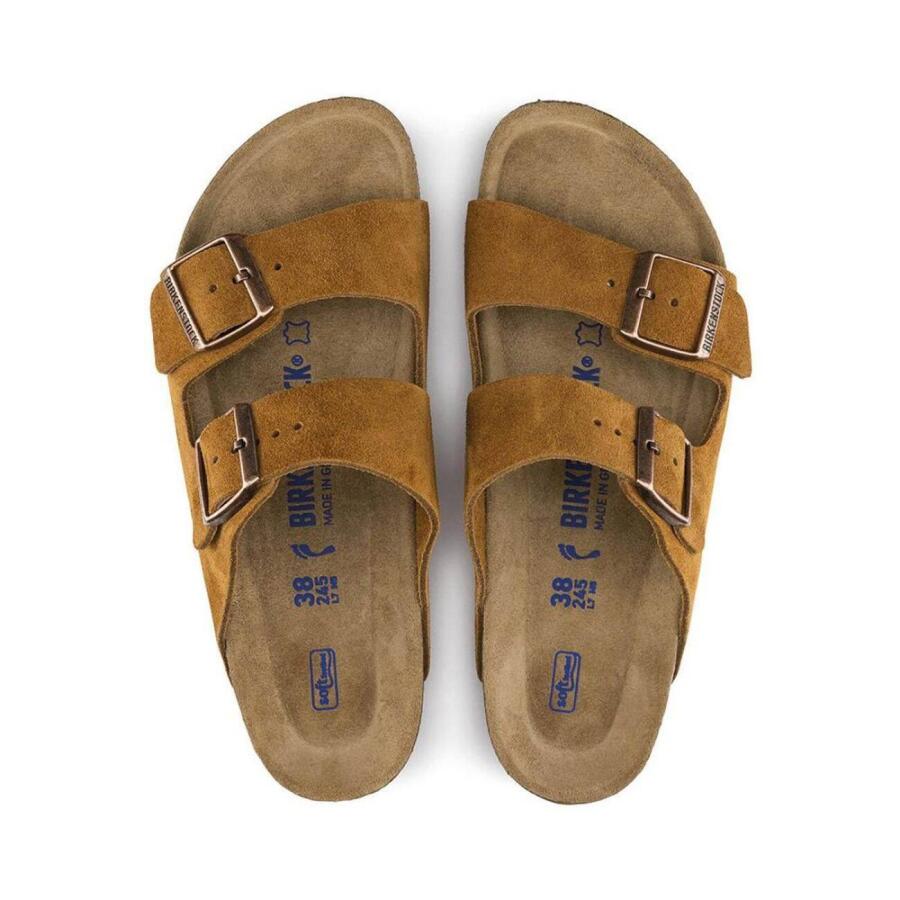 Birkenstock Arizona SFB VL Süet Çift Bantlı Kadın Terlik 1009527 - 2