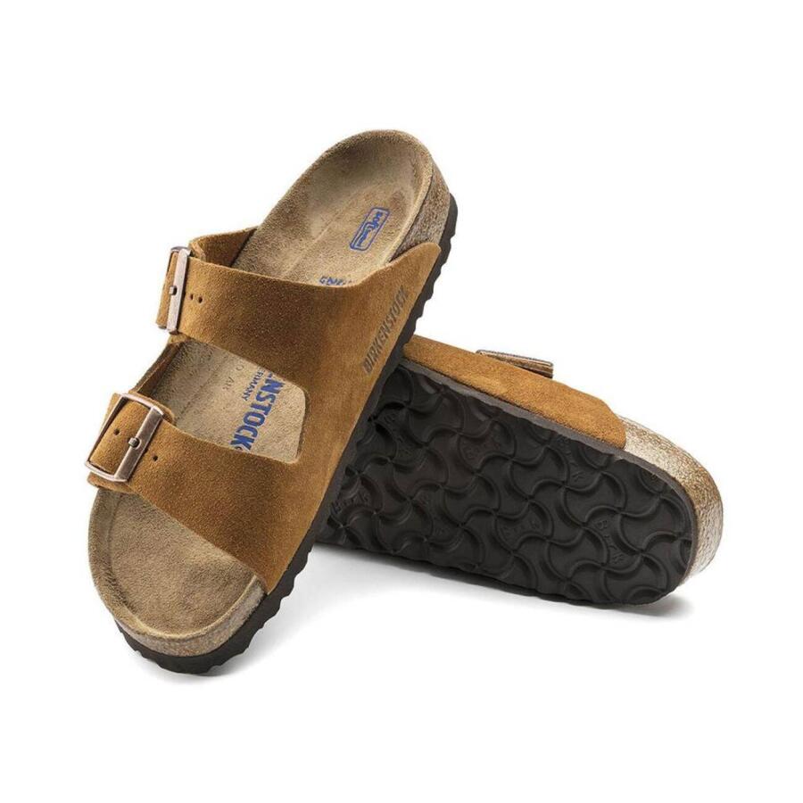 Birkenstock Arizona SFB VL Süet Çift Bantlı Kadın Terlik 1009527 - 3