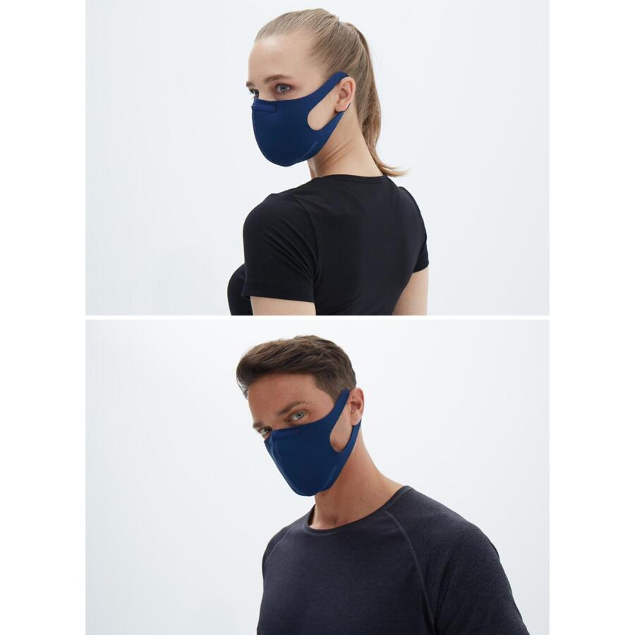 Black Spade Sentetik Örme Kumaş Yıkanabilir Unisex Maske 90021 - 2