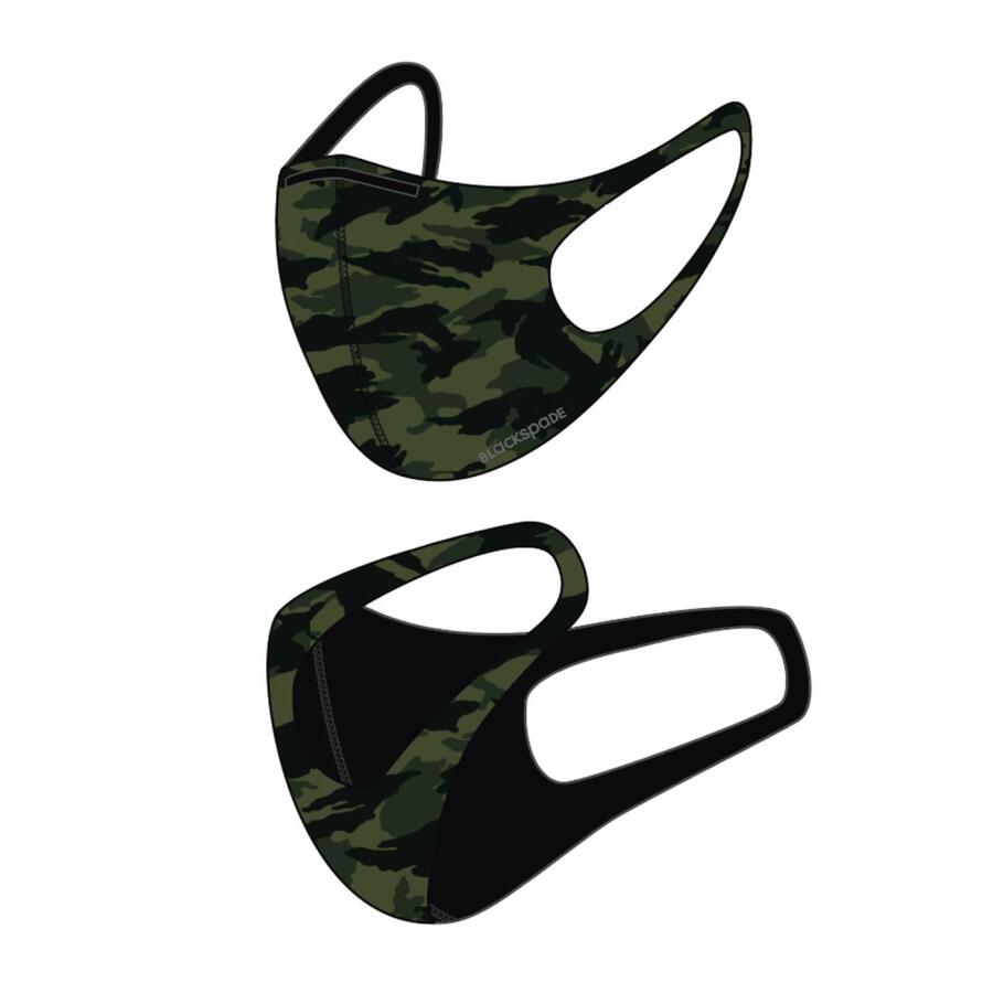 Black Spade Sentetik Örme Kumaş Yıkanabilir Unisex Maske 90021 - 1