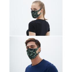Black Spade Sentetik Örme Kumaş Yıkanabilir Unisex Maske 90021 - 2