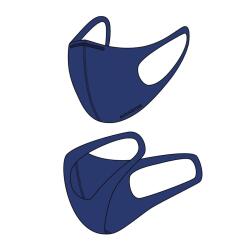 Black Spade Sentetik Örme Kumaş Yıkanabilir Unisex Maske 90021 - 1