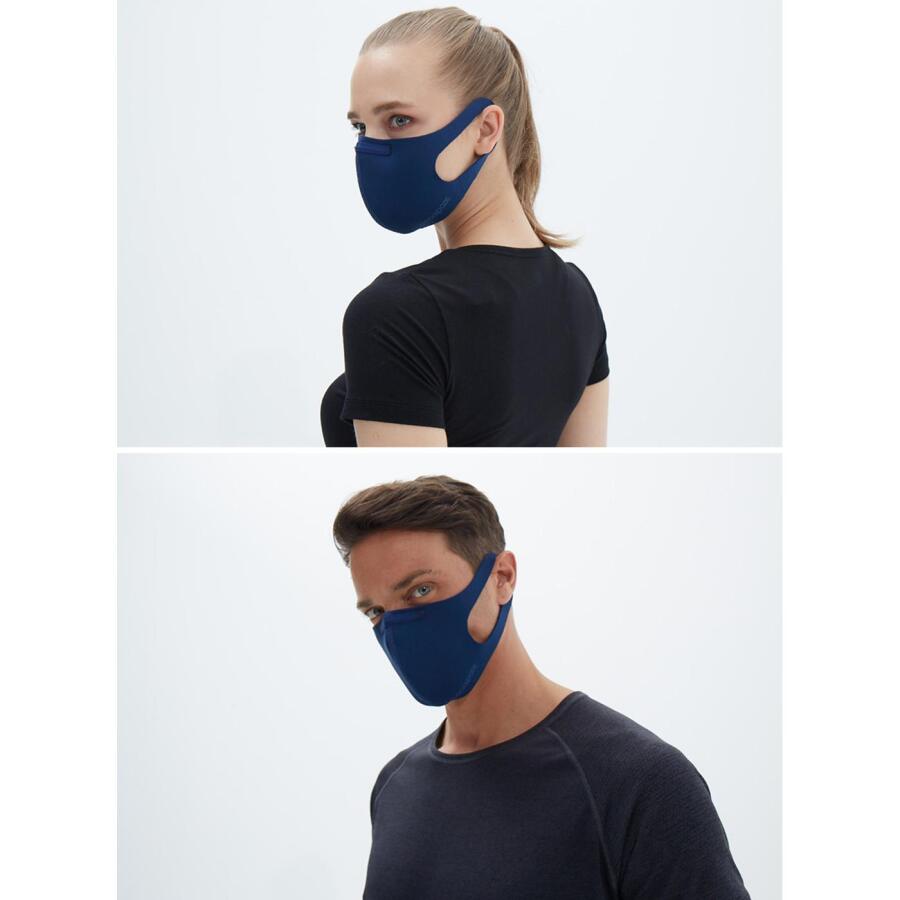 Black Spade Sentetik Örme Kumaş Yıkanabilir Unisex Maske 90021 - 2