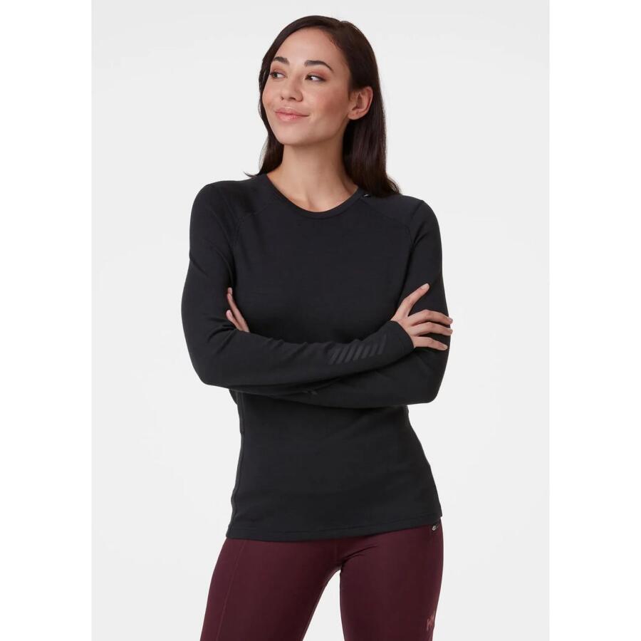 Helly Hansen W Lıfa Merıno Mıdweıght Crew Kadın Termal İçlik T-Shirt HHA.49378 - 3