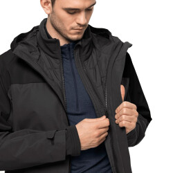 Jack Wolfskin Glaabach 3in1 Erkek Outdoor Mont 1115291-6000 - 3