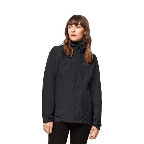 Jack Wolfskin Moonrise 3in1 Outdoor Kadın Mont 1115621-6000 - 5