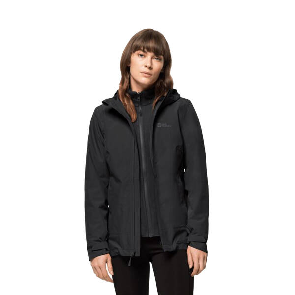 Jack Wolfskin Moonrise 3in1 Outdoor Kadın Mont 1115621-6000 - 9