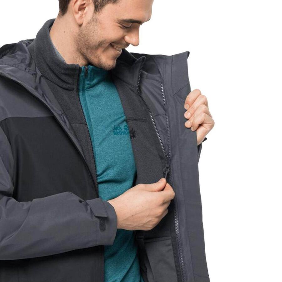 Jack Wolfskin Taubenberg 3in1 Erkek Outdoor Mont 1115311-6350 - 9
