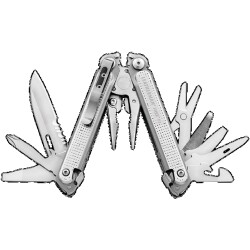 Leatherman Free P2 Multitool Box Penseli Çakı 832638 - 8