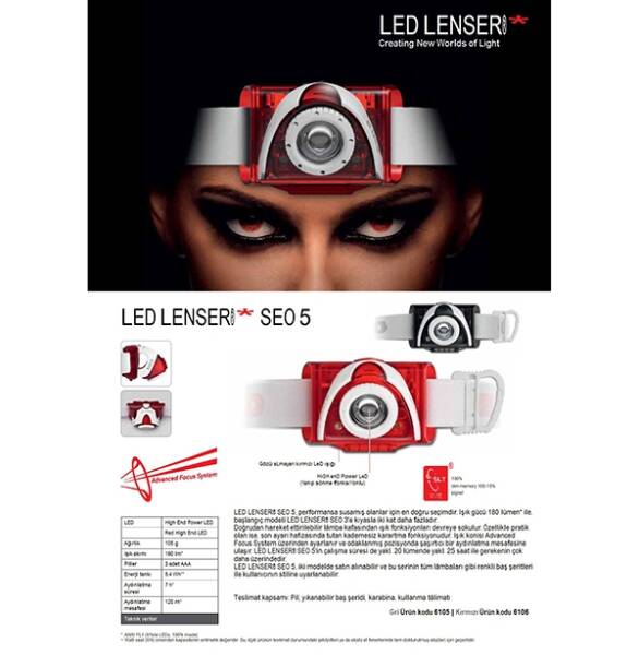Led Lenser Kafa Lambası SEO5-6105 - 2