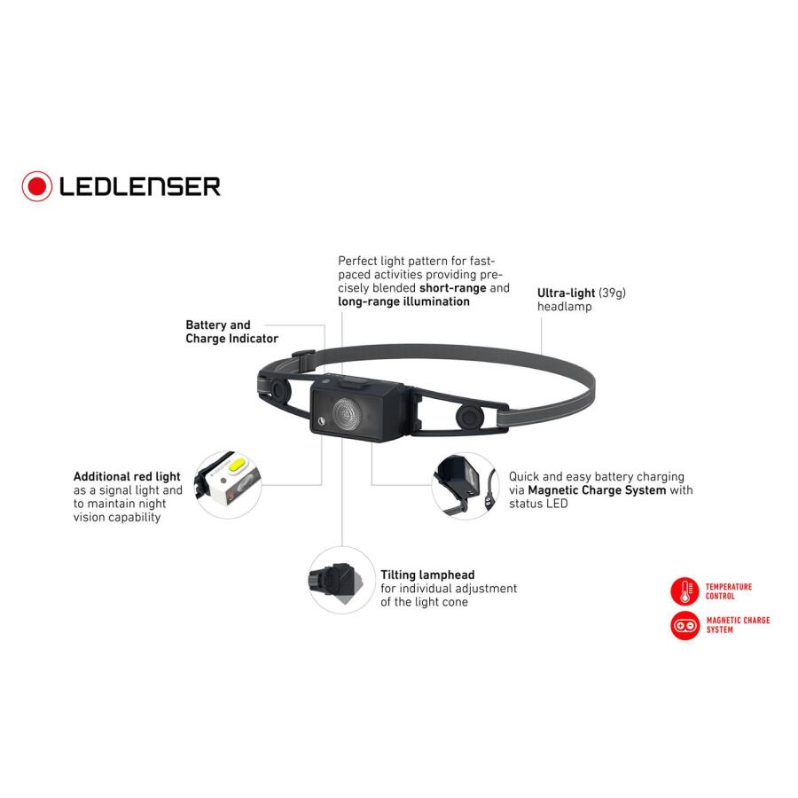 Ledlenser NEO1R Black Koşu Feneri 502712 - 7