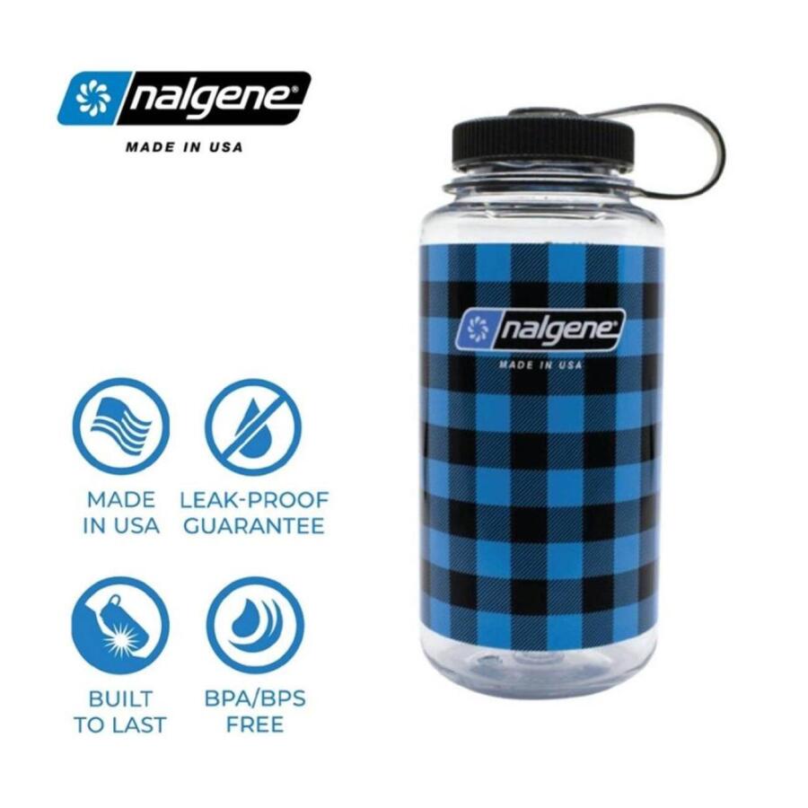 Nalgene 32oz WM Blue Plaid Tritan Suluk 2020.0131 - 2