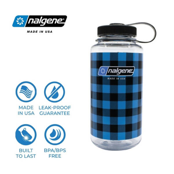Nalgene 32oz WM Blue Plaid Tritan Suluk 2020.0131 - 2
