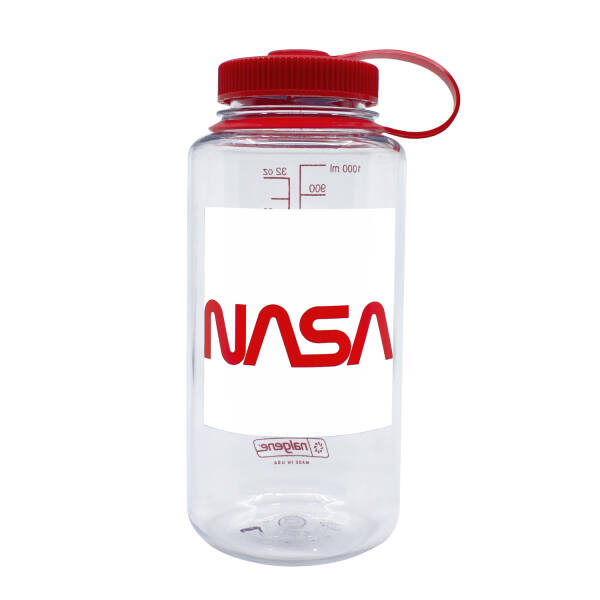 Nalgene 32oz WM Clear / Red Cap Nasa Limited Edition Tritan Suluk 682020 - 1