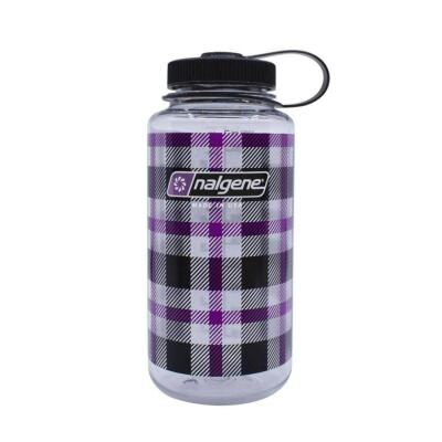 Nalgene 32oz WM Purple Plaid Tritan Suluk 2020.0132 - 1