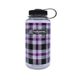 Nalgene 32oz WM Purple Plaid Tritan Suluk 2020.0132 - 1