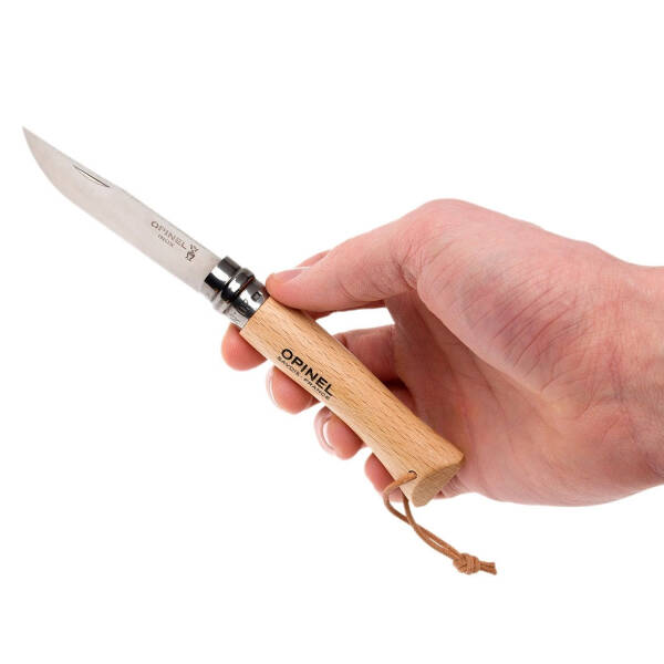 Opinel Inox No 7 Deri Askılı Paslanmaz Çelik Çakı OP-001372 - 6