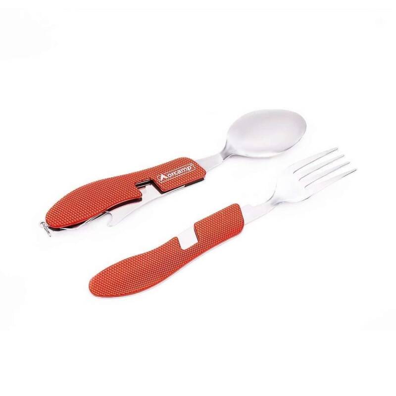 Orcamp Kamp Çatal Kaşık Bıçak Seti Kırmızı OUT-1350 - 2