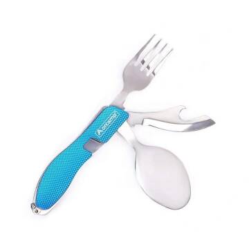Orcamp Kamp Çatal Kaşık Bıçak Seti Mavi OUT-1350 - ORCAMP