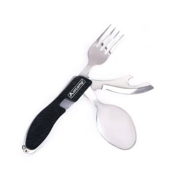 Orcamp Kamp Çatal Kaşık Bıçak Seti Siyah OUT-1350 - 2