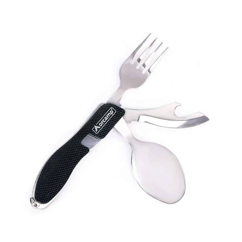 Orcamp Kamp Çatal Kaşık Bıçak Seti Siyah OUT-1350 - 2