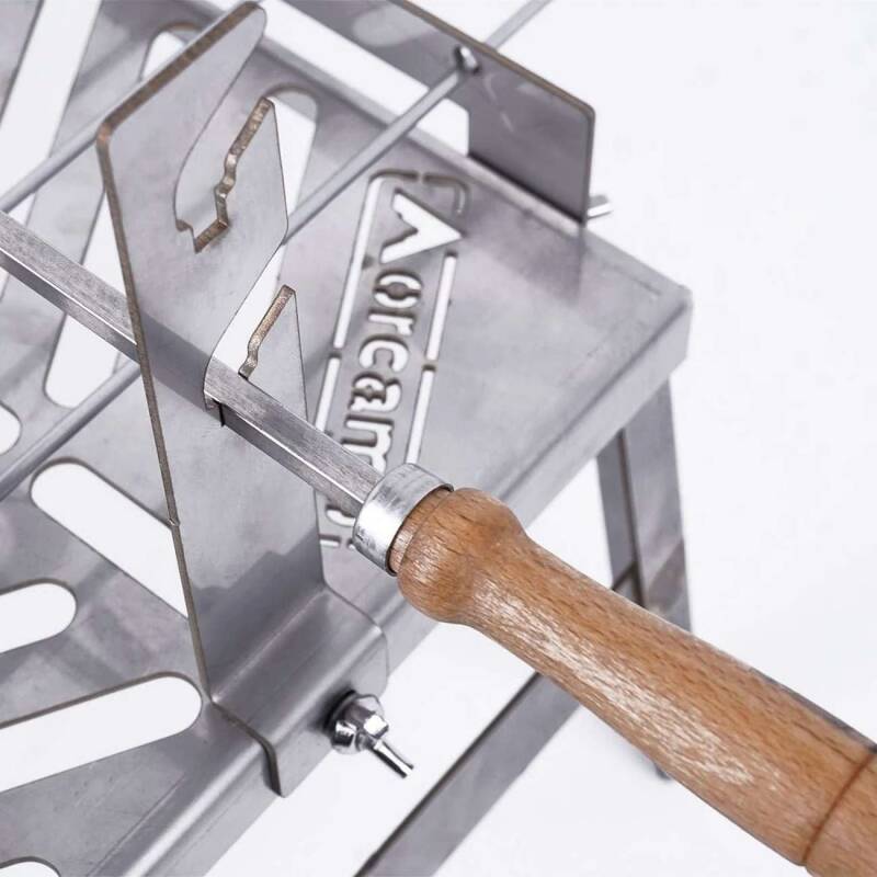 Orcamp Stovo Ateş Üstü Izgara Şiş Piliç Çevirme Aparatlı G-388 - 2