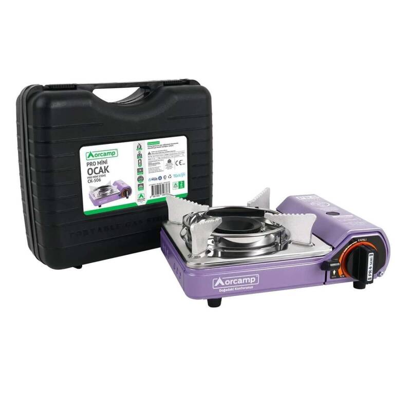 Orcamp Tekli Mini Portatif Ocak Mor CK-506 - 2