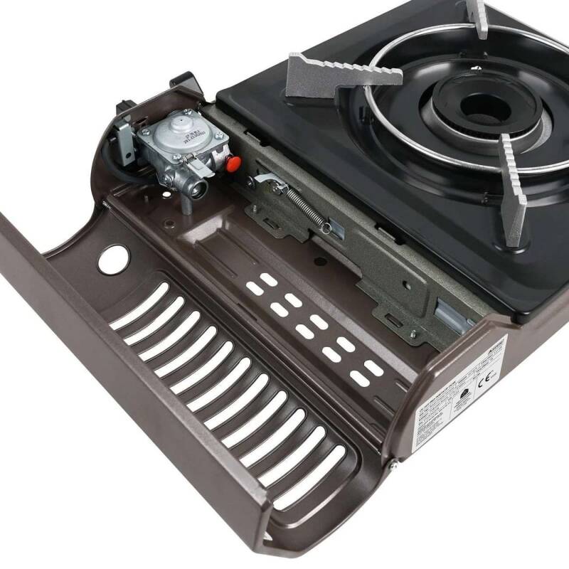 Orcamp Tekli Portatif Ocak Gaz Stop Emniyetli Gri CK-505 - 3