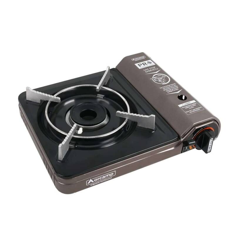 Orcamp Tekli Portatif Ocak Gaz Stop Emniyetli Gri CK-505 - 4