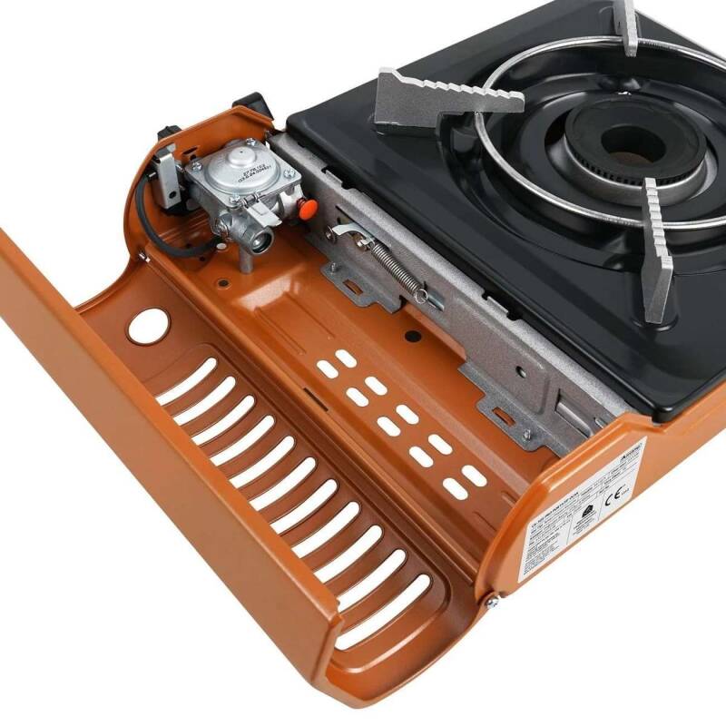 Orcamp Tekli Portatif Ocak Gaz Stop Emniyetli Turuncu CK-505 - 2