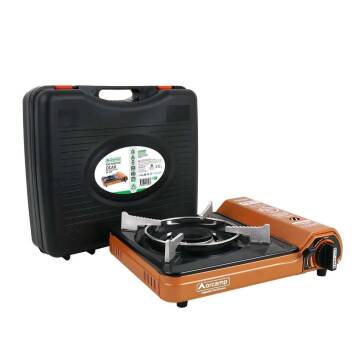 Orcamp Tekli Portatif Ocak Gaz Stop Emniyetli Turuncu CK-505 - 3