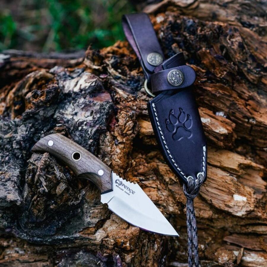 Pençe Böhler N690 Ceviz Kabza Özel Deri Kılıflı Bıçak 154546605 - 2