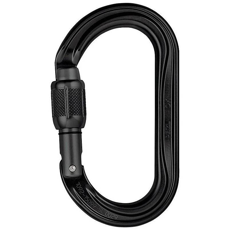 PETZL OK Screw-Lock Alu. Karabina (Siyah) - 1
