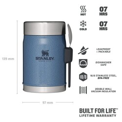 Stanley Klasik Paslanmaz Çelik 0.40 Lt. Kaşıklı Yemek Termosu 10-09382-081 - 4