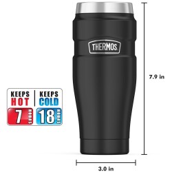 Thermos SK1005 Çelik Mug Termos 470ml. Mat Siyah 191133 - 7