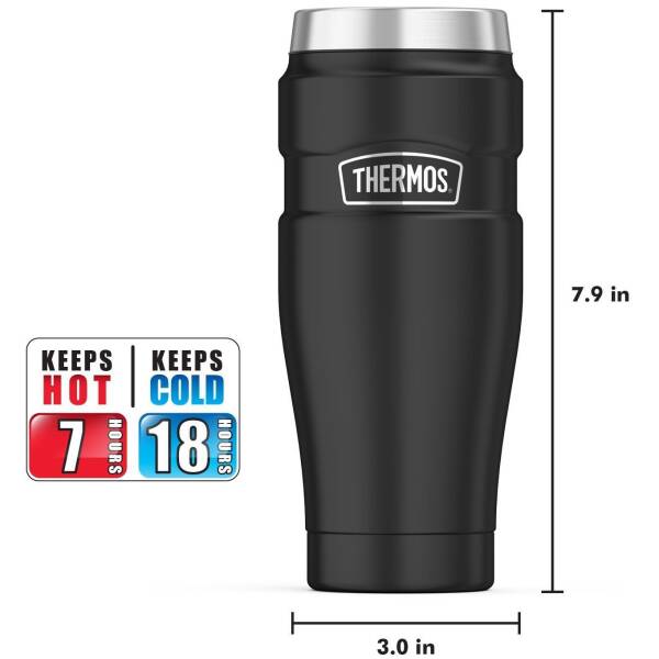 Thermos SK1005 Çelik Mug Termos 470ml. Mat Siyah 191133 - 7