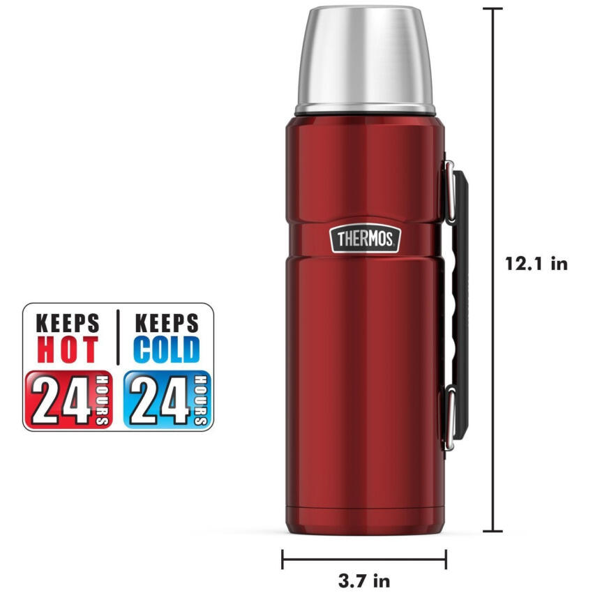 Thermos SK2010 Stainless King Large 1.2L Cranberry 140936 - 3