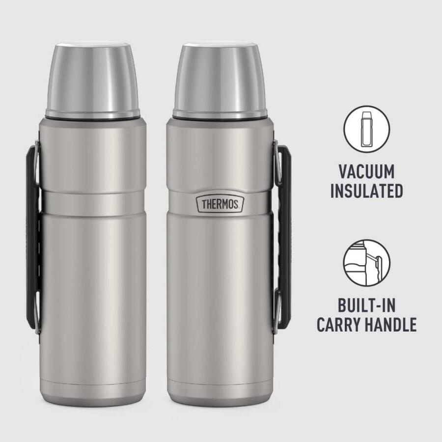 Thermos SK2010 Stainless King Large Matte Stainless Steel 1.2 lt. 163963-AK - 3