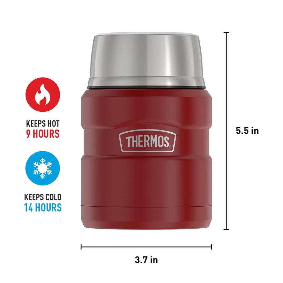 Thermos SK3000 Stainless King Yemek Termosu 0,47L Matte Rustic Red 075126 - 2