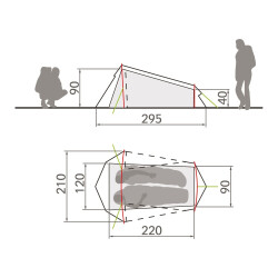 Vaude Arco 1-2 Kişilik 3 Mevsim Çadır 12257-170 - 2