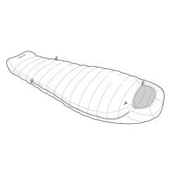 Vaude Rotstein 1250 -47 Kaz Tüyü Uyku Tulumu 15934 - 2