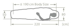 Vaude Sioux 1000 II SYN -20 Sentetik Uyku Tulumu 45754 - 6
