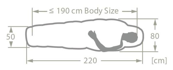 Vaude Sioux 1000 II SYN -20 Sentetik Uyku Tulumu 45754 - 6