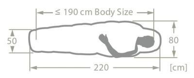 Vaude Sioux 1000 II SYN -20 Sentetik Uyku Tulumu 45754 - 6