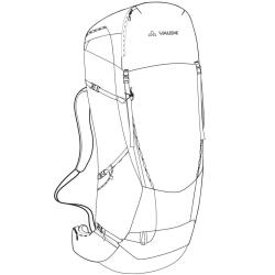 Vaude Skarvan 70+10 M/L Sırt Çantası 12674 - 3